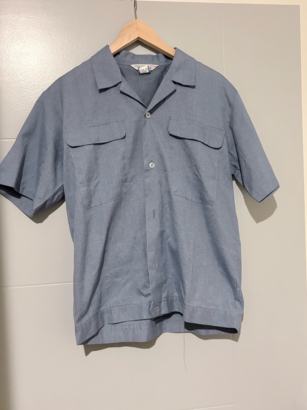 Kure Men’s Gray Casual Button-Down Shirt